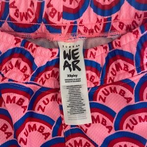 Zumba Wear Pink and Blue Leggings